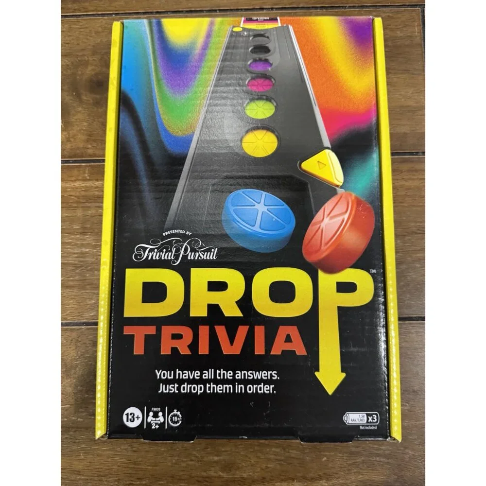 TROUBLE Game & TRIVIAL PURSUIT Drop Trivia